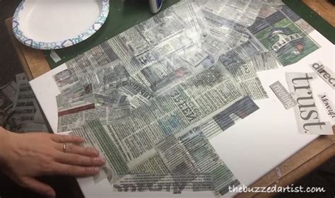 How To Make Newspaper Collage Pop Art Painting