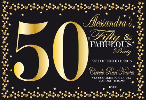 Gli auguri più affettuosi per le vostre nozze d'oro. Biglietti Di Invito Festa 50 Anni - Fantastic Ideas