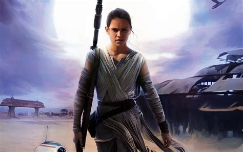 Wallpaper Star Wars Anime Jedi Star Wars The Force Awakens Daisy Ridley Screenshot