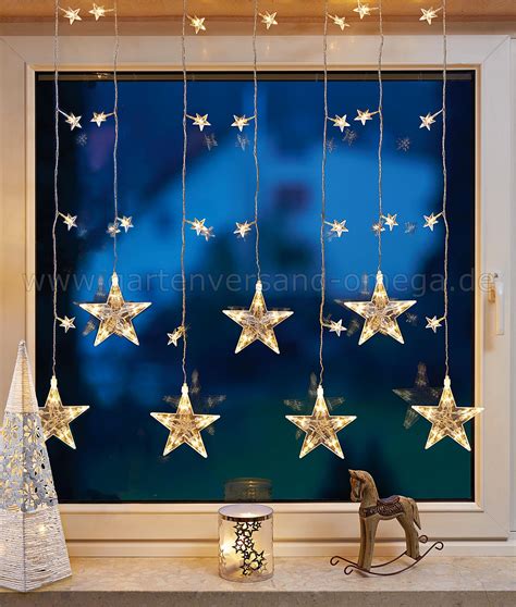 .12 sterne 138 leuchtioden lichtervorhang sternenvorhang 8 modi innen & außenlichterkette sternenvorhang 8 modi innen & außenlichterkette wasserdicht dekoration für weihnachten 138. LED Sternenvorhang Warm-Weiß - LED-Fenstervorhang ...