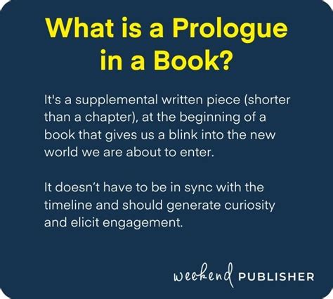 What Is A Prologue In A Book And How Long Is Prologue