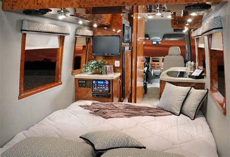 Four Winds Ventura Class B Motorhome Interior With Bedroom Arrangement