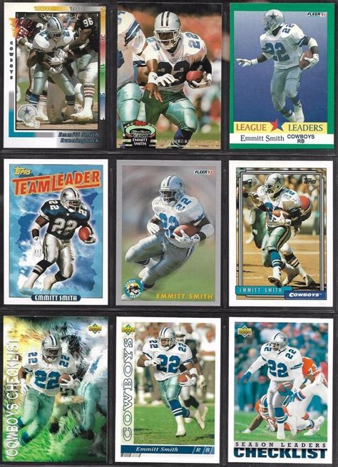 Buy dallas cowboys nfl single game tickets at ticketmaster.com. Dallas Cowboys HOF Emmitt Smith 1992-93 Upper Deck Topps Score Football Card Lot #UpperDeck # ...