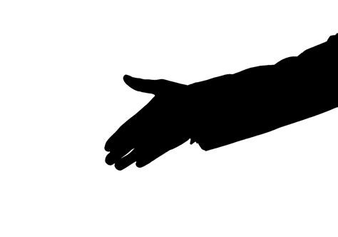 Hand Out Silhouette Clipart Free Stock Photo Public Domain Pictures