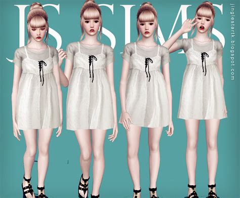 Js Sims 3 Simple Ops With T Shirt And Alesso Kerli Hair Edited Move