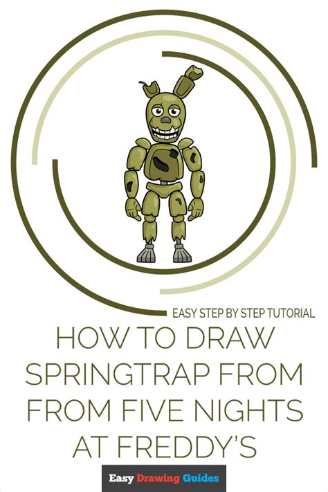 How To Draw Springtrap From Five Nights At Freddy S Really Easy 8AD