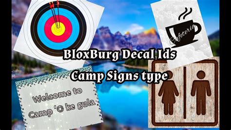 Camp Decal Codes Roblox Bloxburg Decals Bloxburg Bloxburgtown Theme