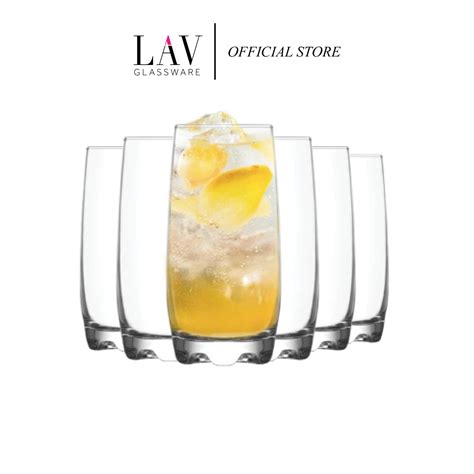 Lav 3 Piece Or 6 Piece Highball Glass Tumbler Set 13 1 4 Oz Cold Beverages Adora Lazada Ph
