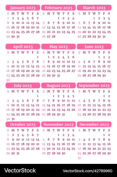 21 Printable Excellent Monthly Calendar Template For 2023 Year Week