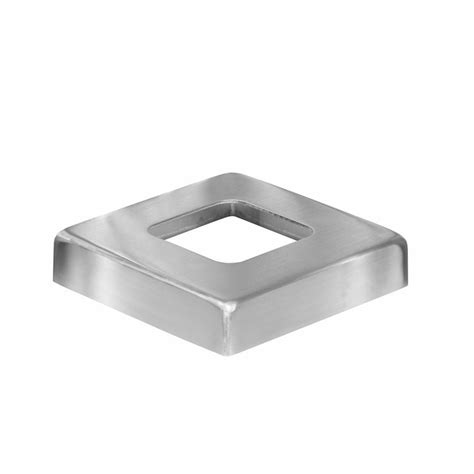 Wall base, corner guards, stair treads, stair nosing Cover Plate for Square Stainless Steel Terminal Posts