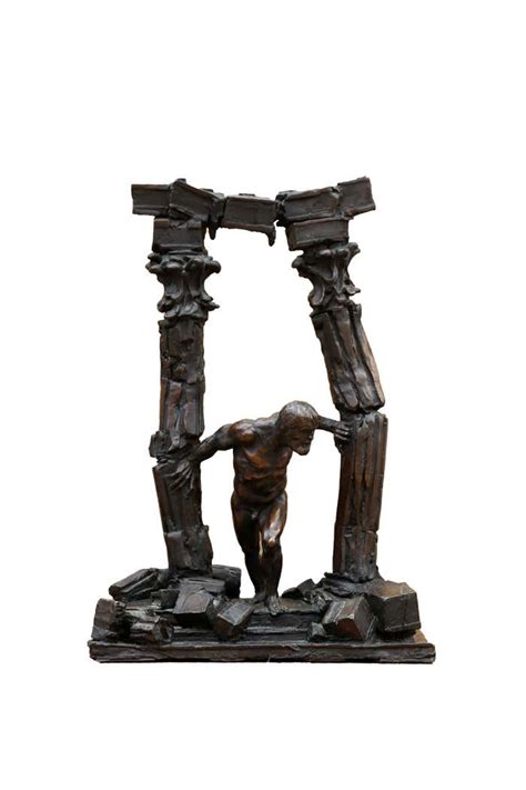 Arnold Goldstein Samson Bronze Sculpture By Arnold Goldstein For