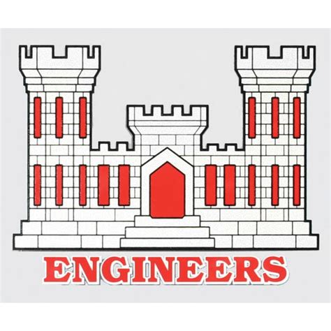 Engineers Castle Decal Corps Of Engineers
