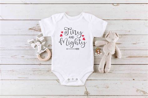 Tiny And Mighty Gerber Baby Onesie® Newborn Baby Tee Etsy