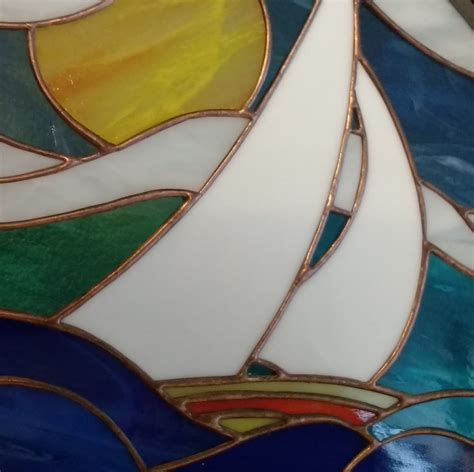 Where to get nautical portholes for your home? Porthole embossed color „Old gold" 350 mm STAINED GLASS No ...