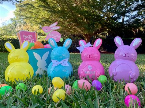 Personalized Jumbo Fillable Bunny Jumbo Easter Egg Bunny Etsy
