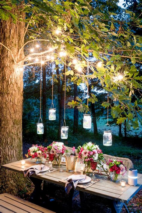 Installing a string light is really a piece of cake, especially if you have some tall trees around. 11 Genius Tricks of How to Upgrade Backyard String Lights ...