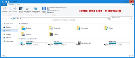 Jul 16, 2020 · in windows 10, choose a zoom level. Change Icons Text Size in Windows 10 | Tutorials