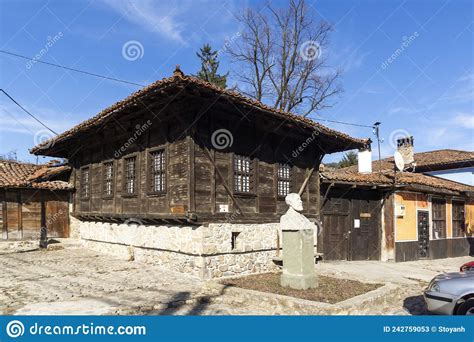 Street And Old Houses In Historical Town Of Koprivshtitsa Bulgaria