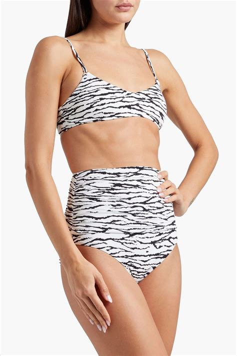 Melissa Odabash Vienna Tiger Print Triangle Bikini Top Sale Up To