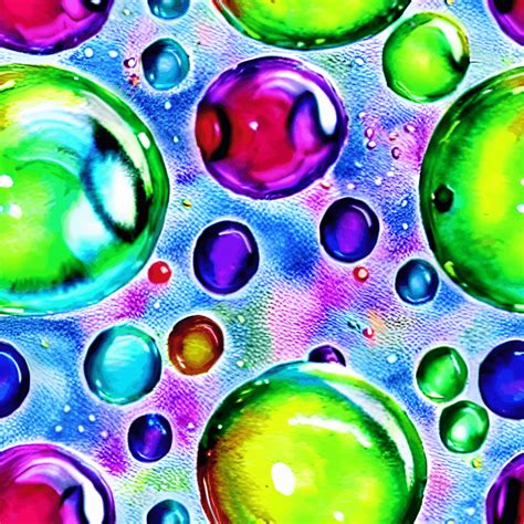 Rainbow Bubbles Bubbles Glitter Pattern · Creative Fabrica