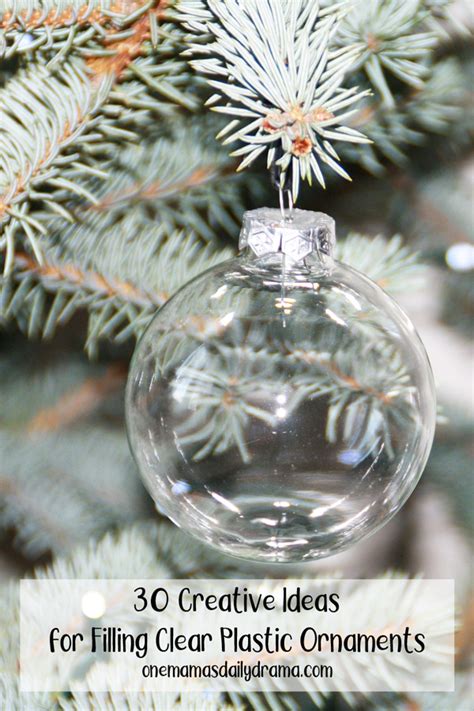 The tree is finally up so i thought i would share an ornament i am making for christmas gifts. 30 Creative Ideas for Filling Clear Plastic Ornaments