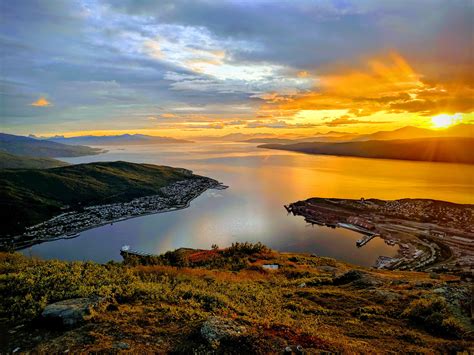 Took This Picture Of Narvik From Narvikfjellet Rnorway