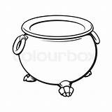 Cauldron Boiling Potion Green Inside Halloween Vector Isolated Illustration Drawing Water Caldron Clipart Getdrawings Sketch Fire Magic Style sketch template