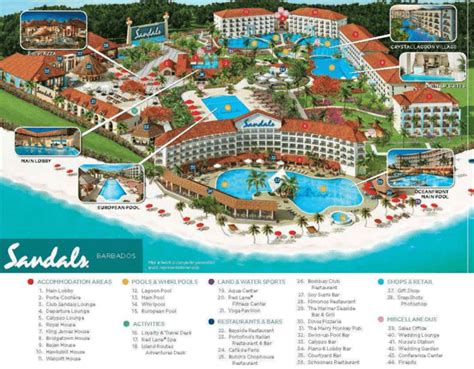Sandals Barbados Resort Map Resort Tips Tricks Hints Reliant Destinations By Addison