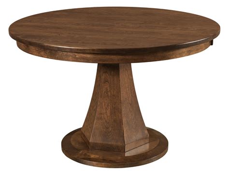 Emerson 48 Round Dining Table Quick Ship From Dutchcrafters Amish Craftsman Furniture Amish