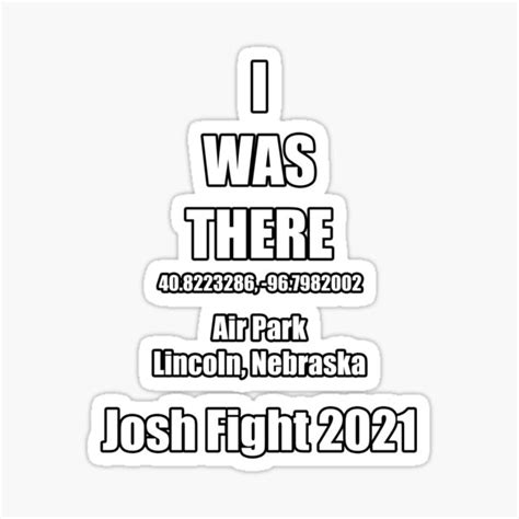 Josh Fight 2021 Sticker For Sale By Barrycraig Redbubble
