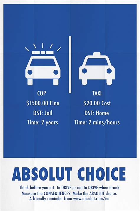 Absolut Anti Drink Driving Campaign Posters On Behance Campaign