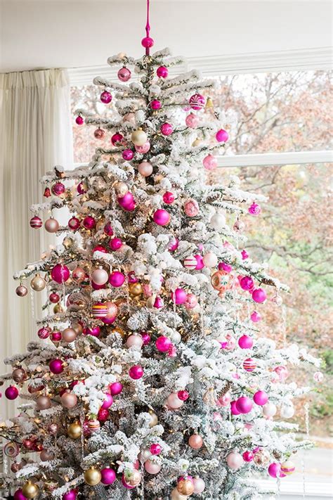 Pink Christmas Tree Decoration Homedit