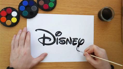 The idea of creating a theme park of this kind sometimes in early 1950s is just stunning. How to draw a Disney logo - YouTube