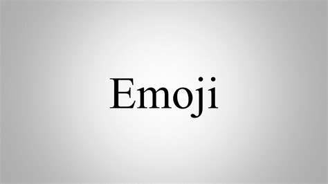 Learn How To Pronounce Emoji Youtube