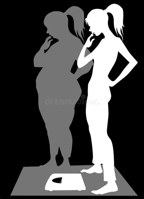 Anorexia Vector Illustratie Illustration Of Verdun Lichaam 65677537