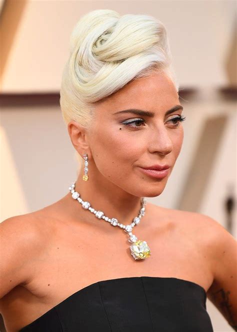 Lady Gaga Attended The Oscars With A Mystery Date After Her Breakup Oscar Hairstyles Lady