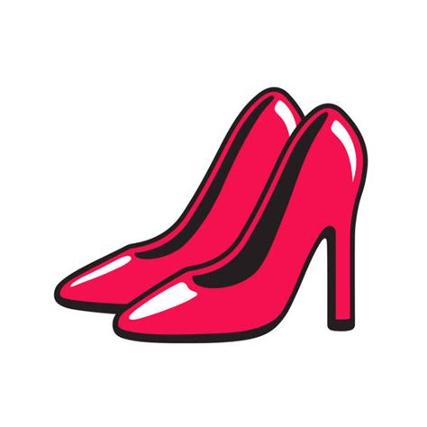 Shiny High Heels Cartoon Illustrations Royalty Free Vector Graphics