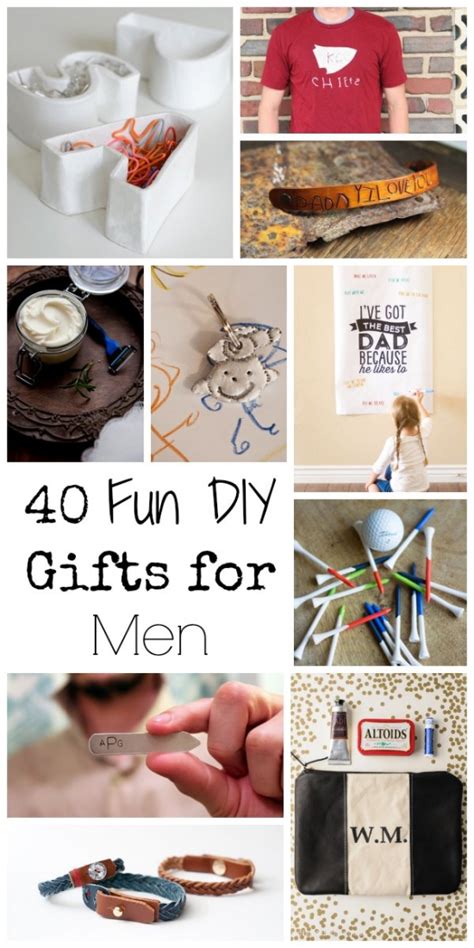 Gift ideas for men diy. 40 Fun DIY Gifts for Men - for Father's Day or Anytime ...