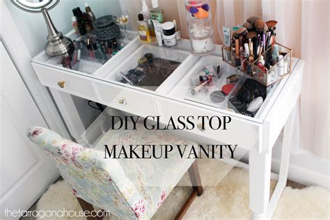 This could be a perfect remodel solution for a coffee table with pedestal legs. Ana White | DIY Glass Top Vanity - DIY Projects