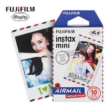 Original Fujifilm Instax Mini Instant 10 Sheets Air Mail Film For