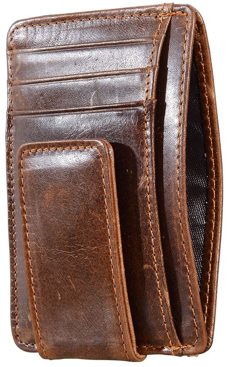 The best front pocket wallet for: Money Clip RFID Front Pocket Minimalist Genuine Leather ...