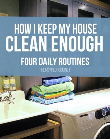As promised in the video there are a few pdf documents: Four Daily Routines: How I keep my house "clean enough ...