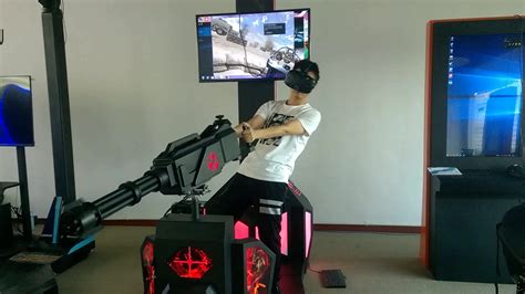 Virtual Reality Shooting Simulator Amusement Park Gatling 9d Vr