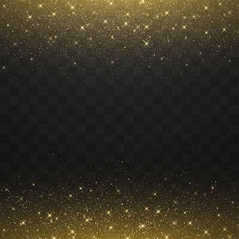 Premium Vector Glitter Gold Particles Shine Effect On Png Background