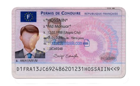 One should always note down his/her driving license number. France driver license Psd Template : High quality psd template