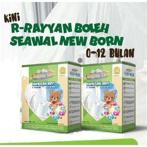 Pemberian rutin susu formula ini akan membawa kebaikan untuk. Susu R-Rayyan Rumusan Bayi Tiflac Newborn formula | Shopee ...