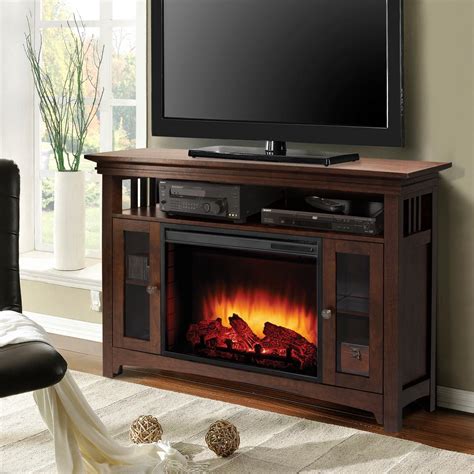 Electric fireplace tv stands not only prevents the homeowner from having to buy a media center and an electric fireplace separately but also creates a beautiful focal point for any living room. Northwest 36 in. Electric Fireplace Wall Mount Floor Stand ...