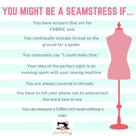 A Pink Mannequin With The Words You Might Be A Seamstress If