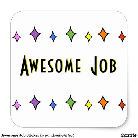 Awesome Job Sticker Zazzle Stickers Job Teachers