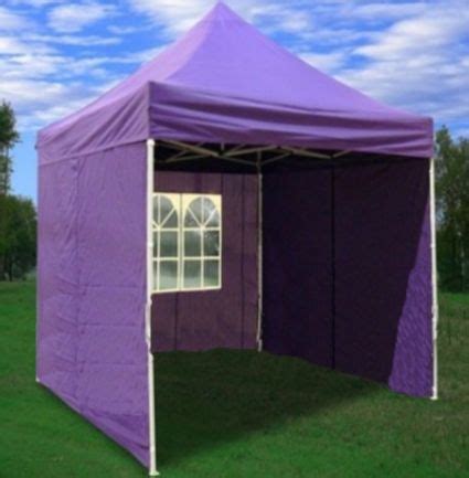 The tent has a festive purple and gold stripe design. 8' x 8' Easy Pop Up Purple Canopy / Tent | Canopy tent ...